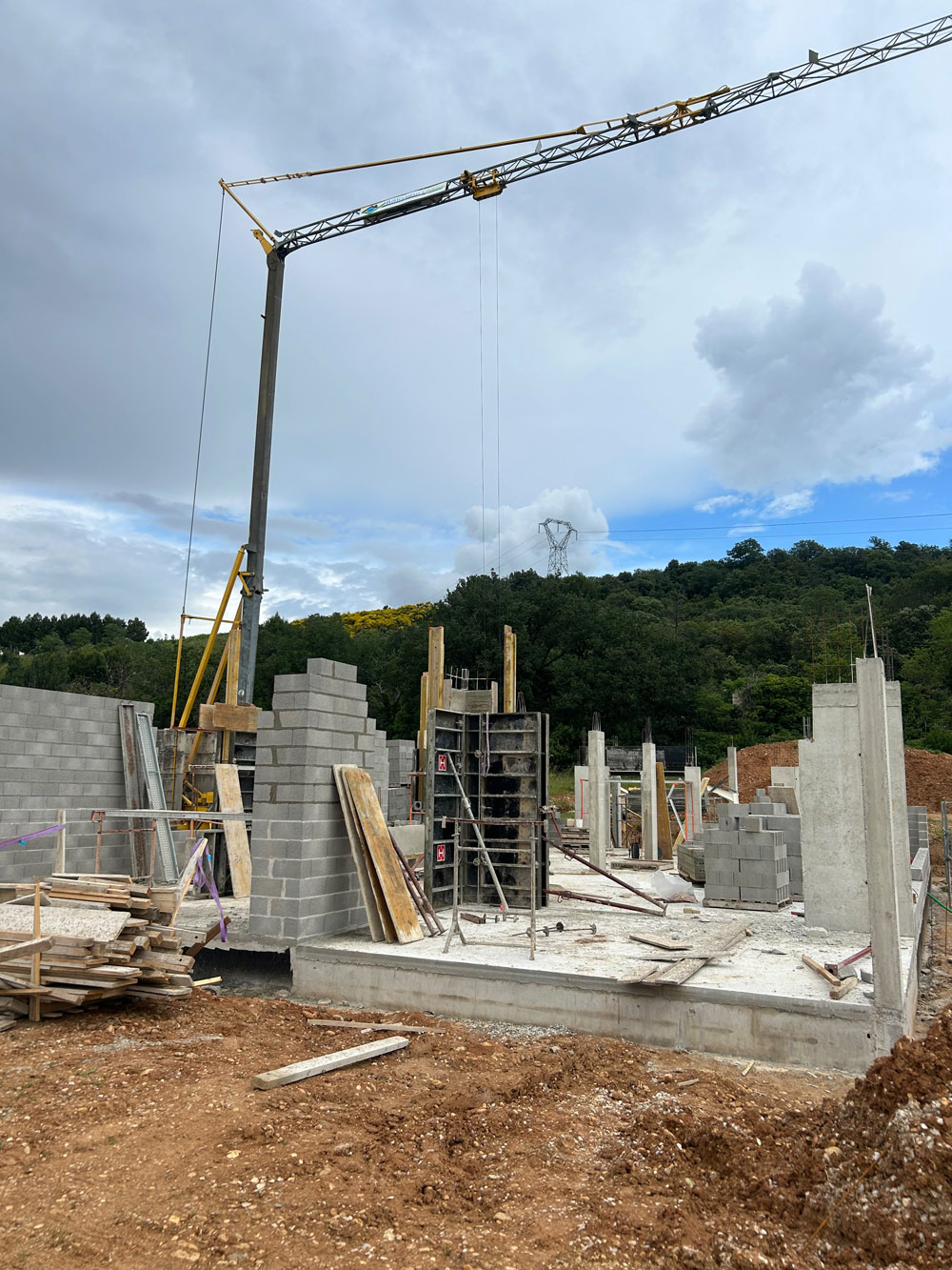 Construction en parpaings